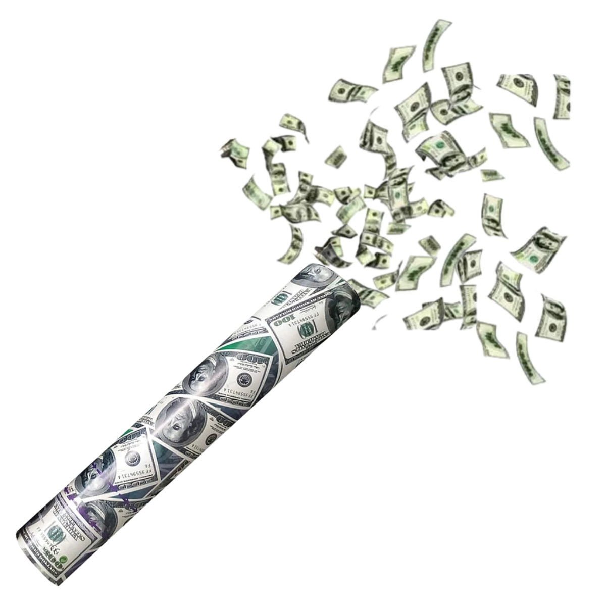 Tubo Cañón Lanza Confeti Exploción Dólar - Louicid