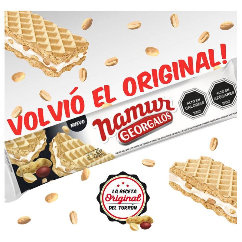 Turrón Galleta De Maní Namur Barra De 25gr Georgalos - Louicid
