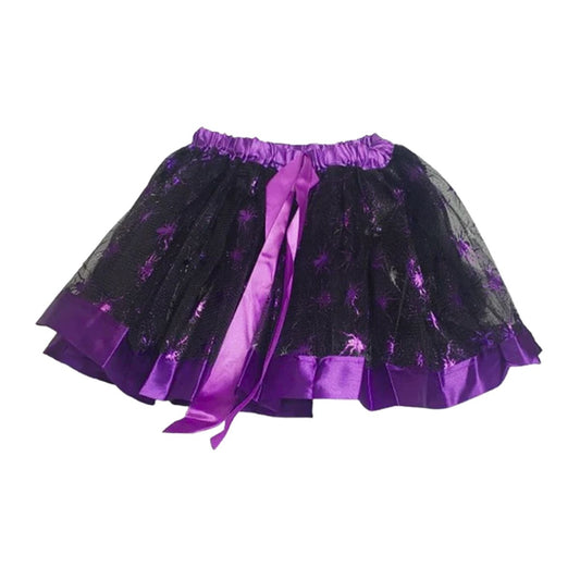 Tutú Arañas Halloween Con Cinta Marada - Louicid