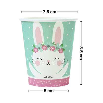 Vaso Conejita Feliz Para Pascua 6pzas Medidas - Louicid