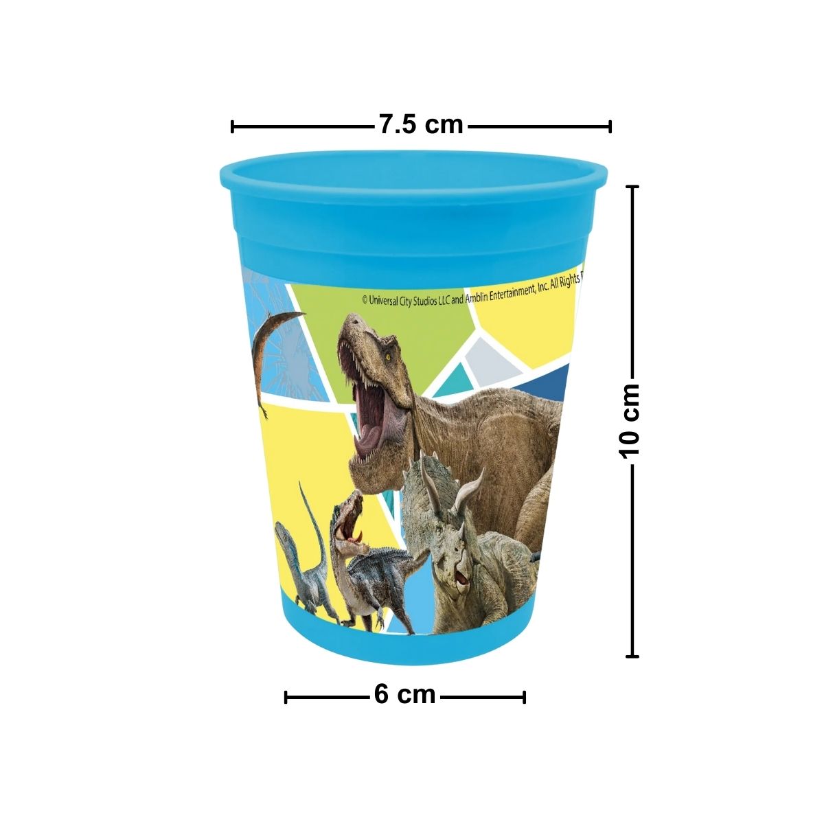 Vaso Jurassic World 320ml Libre Bpa Medidas - Louicid