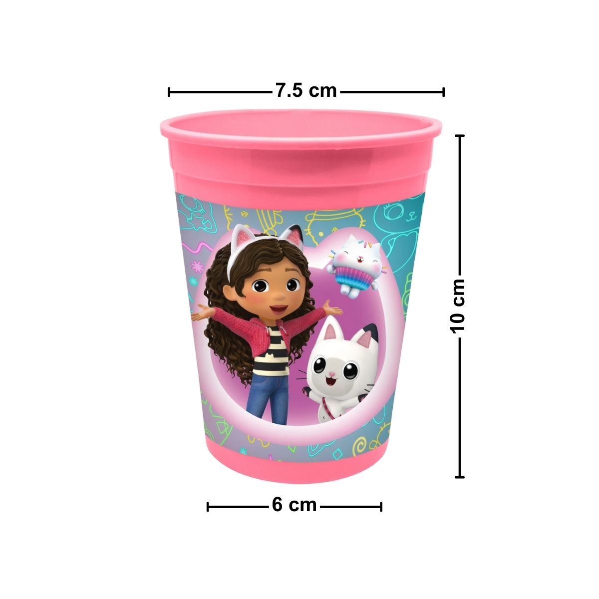 Vaso La Casa De Gabby 320ml Libre Bpa Medidas - Louicid