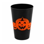 Vasos Plásticos Halloween 500cc Negro - Louicid