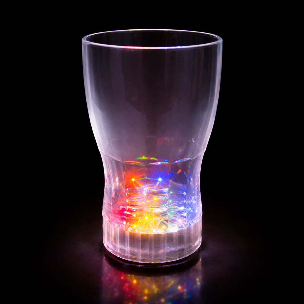 Vaso Plástico Luminoso Transparente 355cc Noche - Louicid