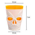 Vaso Shot Calavera Con Luz Led 50ml Para Noche De Halloween - Louicid