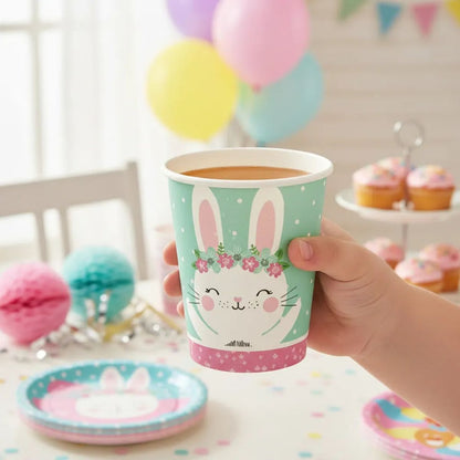 Vaso Conejita Feliz Para Pascua 6pzas Celebración - Louicid