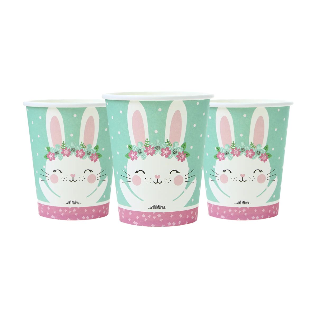 Vasos Conejita Feliz Para Pascua 6pzas - Louicid