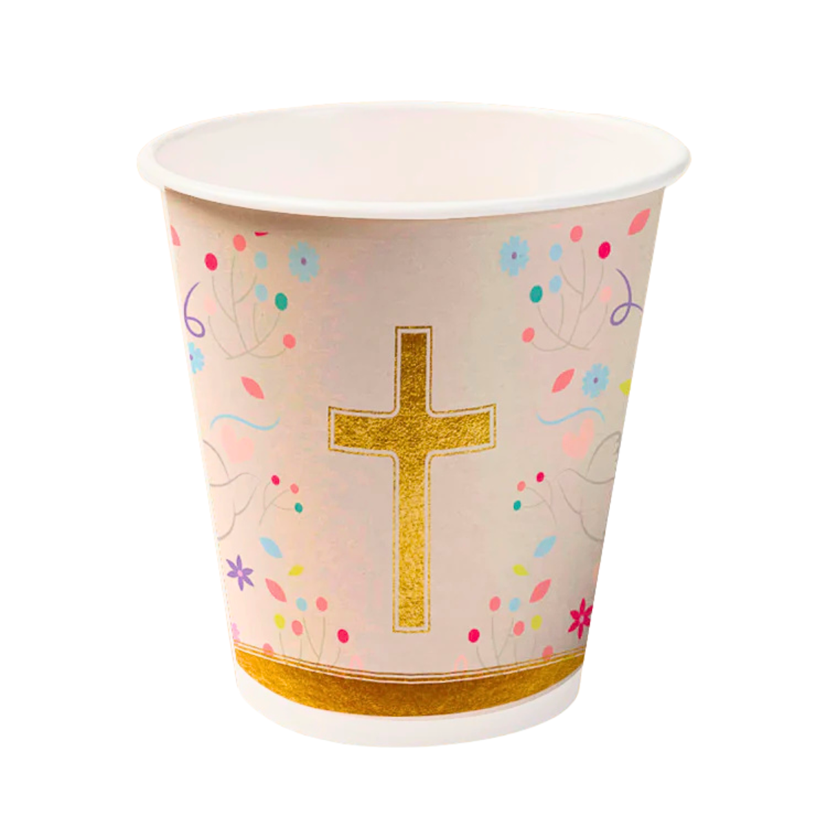 Vasos Cruz Dorada Religioso - Louicid