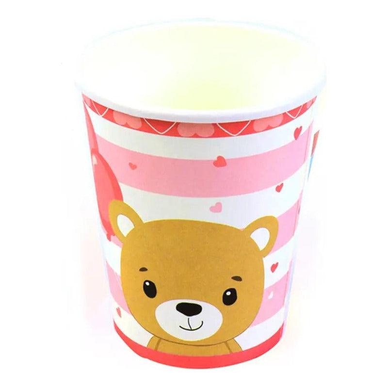 Pack Vasos Osito 6pcs Para Celebraciones - Louicid