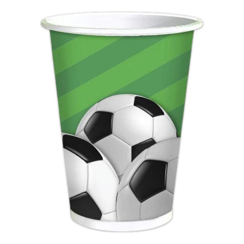 Vasos De Cumpleaños 6uds Pelota Futbol - Louicid