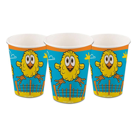 Vasos La Granja De Zenón 6pcs Pollito Pio Para Cumpleaños - Louicid