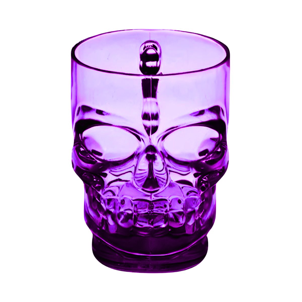 Vasos Plástico Calabera Shot 550cc 2pzas Morado - Louicid