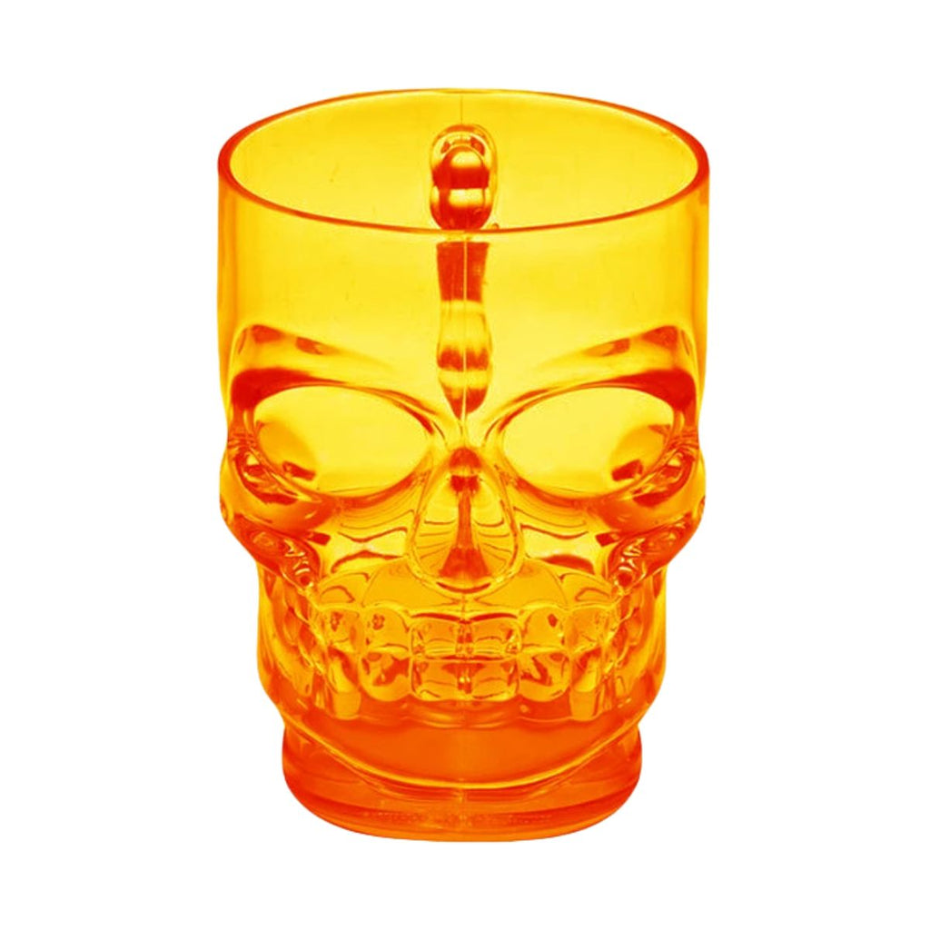 Vasos Plástico Calabera Shot 550cc 2pzas Naranja - Louicid