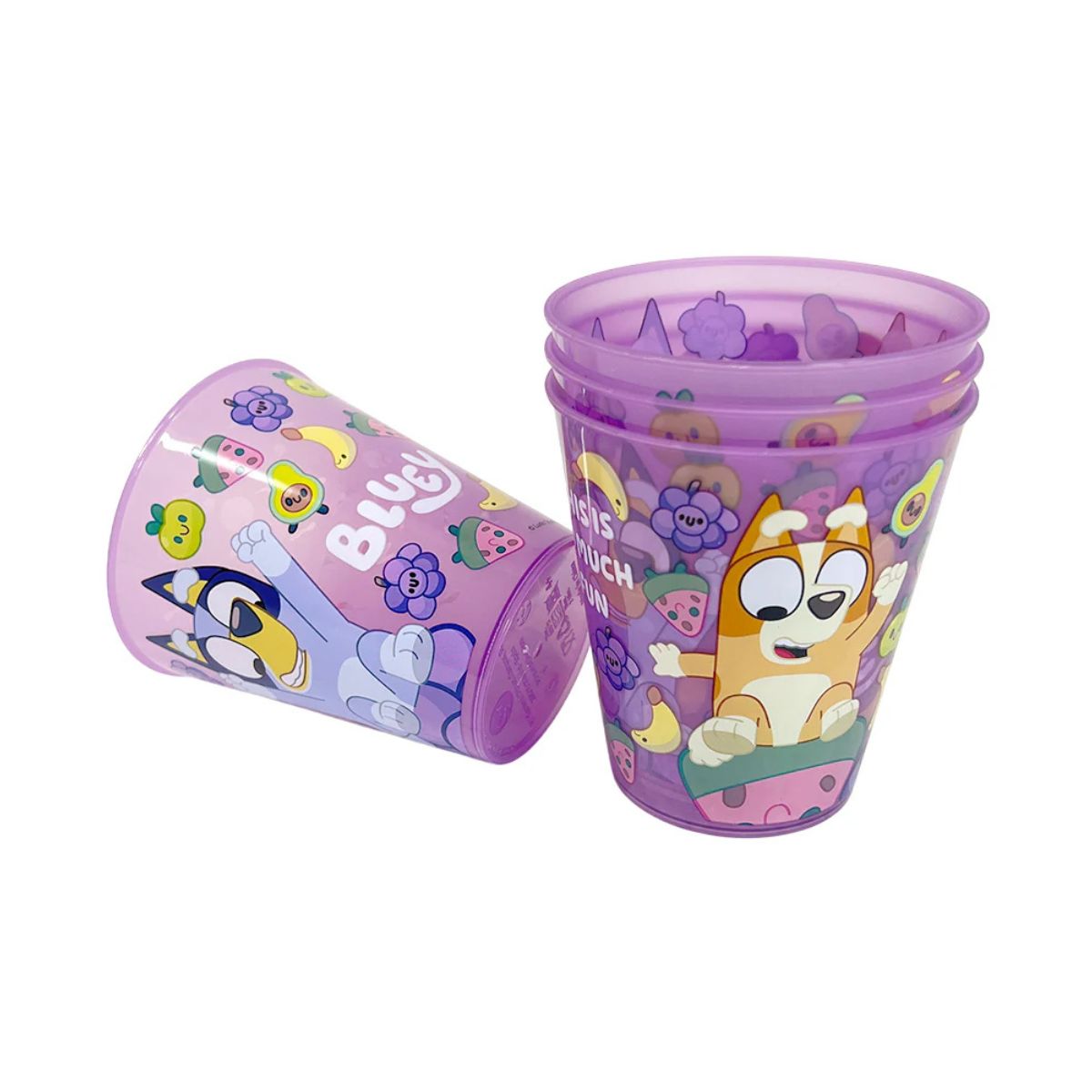 Vasos Plásticos Reutilizables Bluey - Louicid