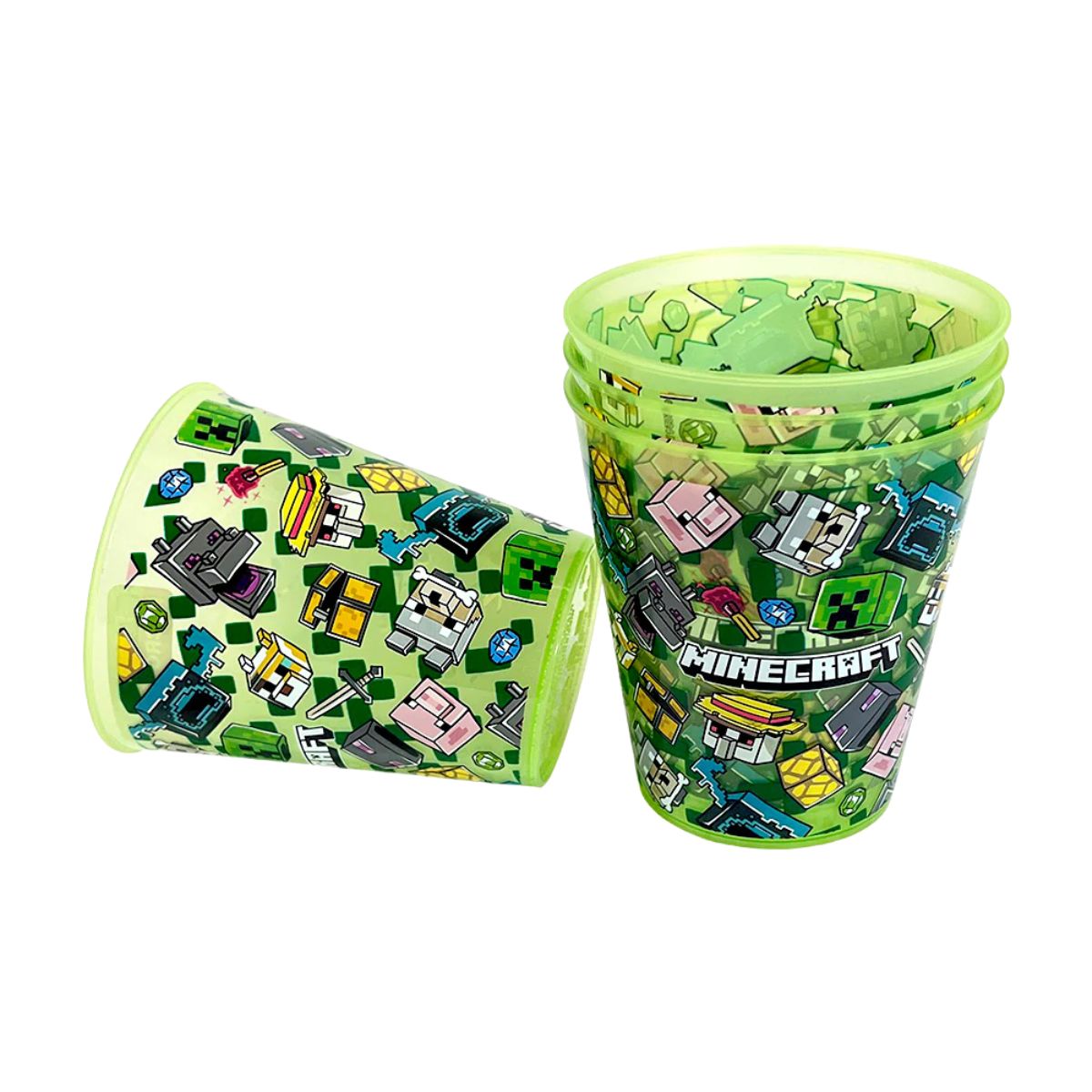 Vasos Plásticos Reutilizables Minecraft - Louicid