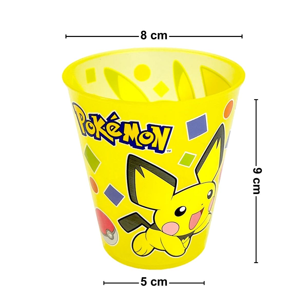 Vasos Plásticos Reutilizables Pokemon 4pzas Medidas - Louicid