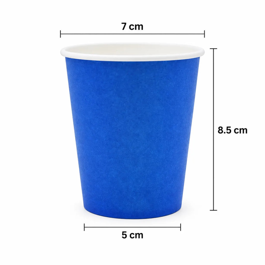 Vasos Polipapel 250cc Colores 6 Unidades Azul Medidas - Louicid