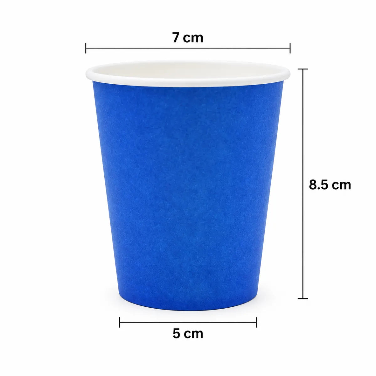 Vasos Polipapel 250cc Colores 6 Unidades Azul Medidas - Louicid