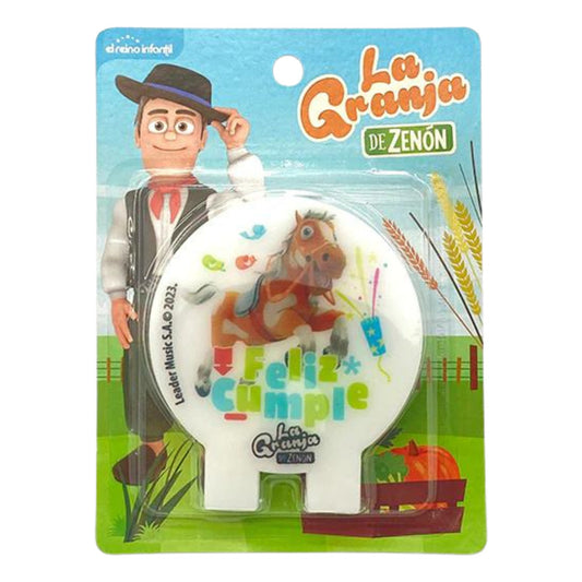 Vela 2D La Granja De Zenón Decoración Para Cumpleaños - Louicid