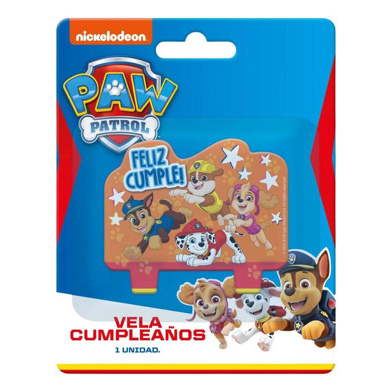 Vela Cumpleaños Paw Patrol Feliz Cumple - Louicid