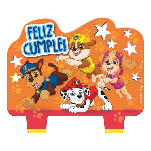 Vela Cumpleaños Paw Patrol Feliz Cumple - Louicid