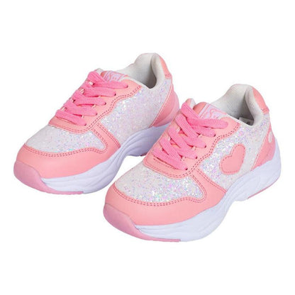 Zapatilla De Niña Brillos Shine & Play Rosado - Louicid
