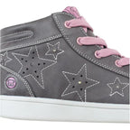 Zapatilla De Niña Cordones Con Luces Led Gris - Louicid