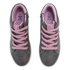 Zapatilla De Niña Cordones Con Luces Led Gris - Louicid