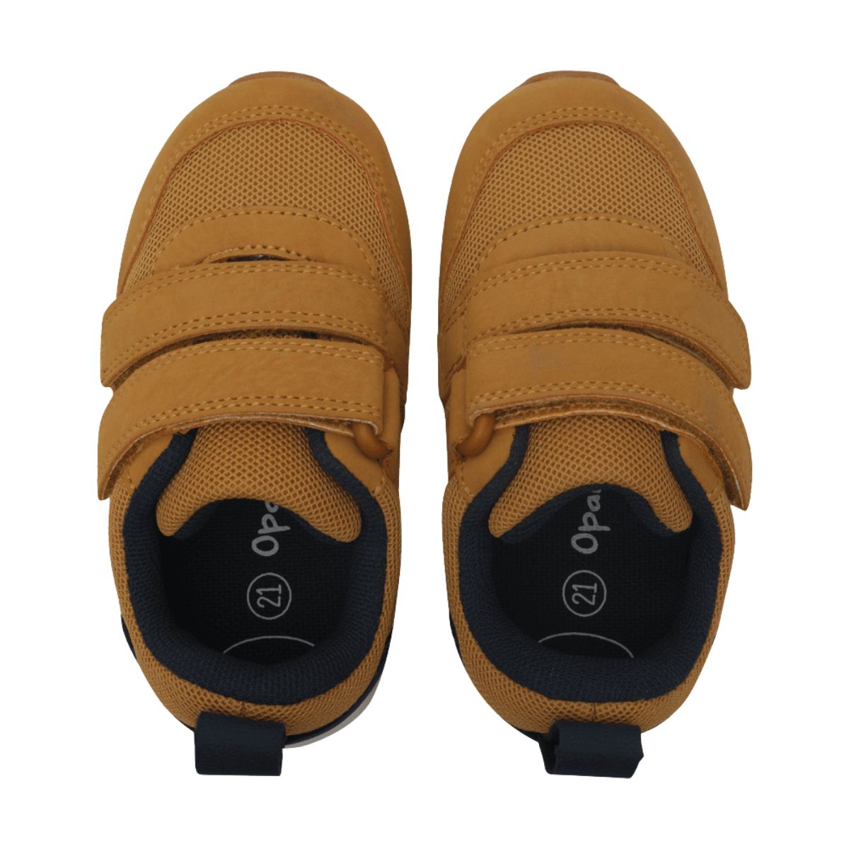 Zapatilla Niño Urbana Doble Velcro Café Superior - Louicid