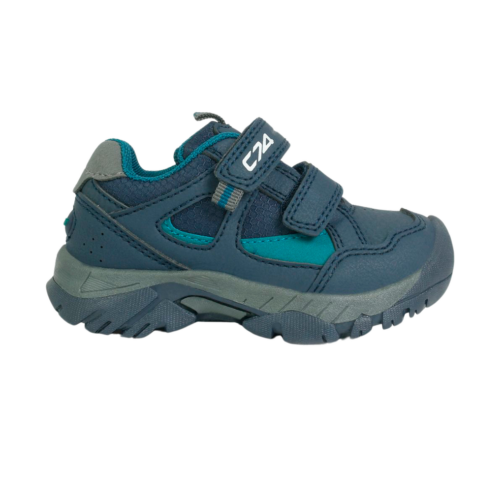 Zapatilla Outdoor Niño Azul Doble Velcro Lateral - Louicid