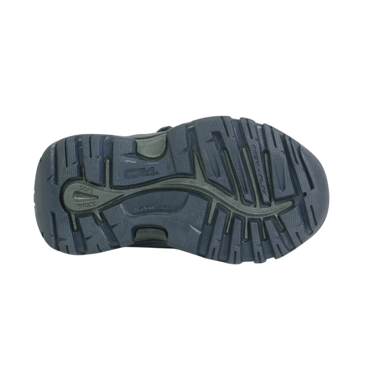 Zapatilla Outdoor Niño Azul Doble Velcro Suela - Louicid