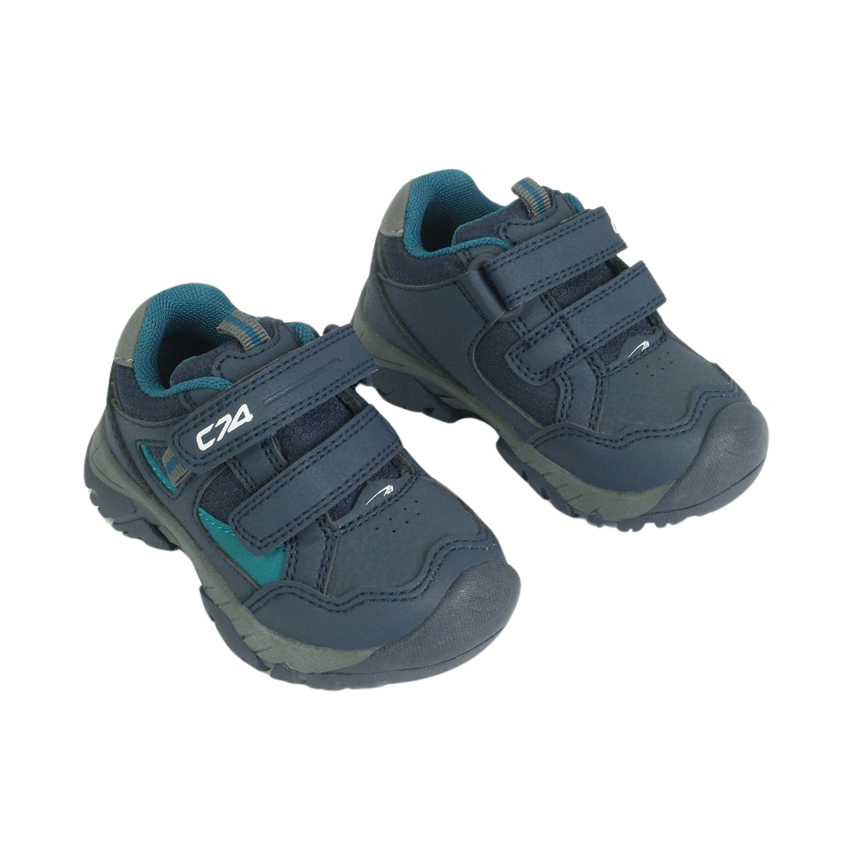 Par Zapatillas Outdoor Niño Azul Doble Velcro - Louicid