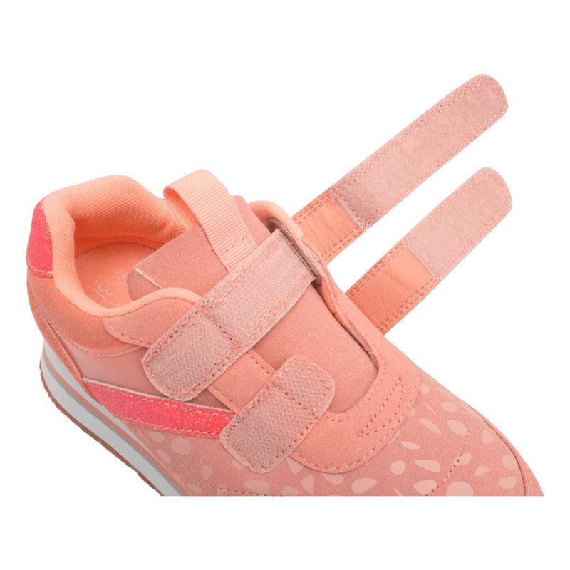 Zapatilla Urbana De Niña Con Plataforma Rosado - Louicid
