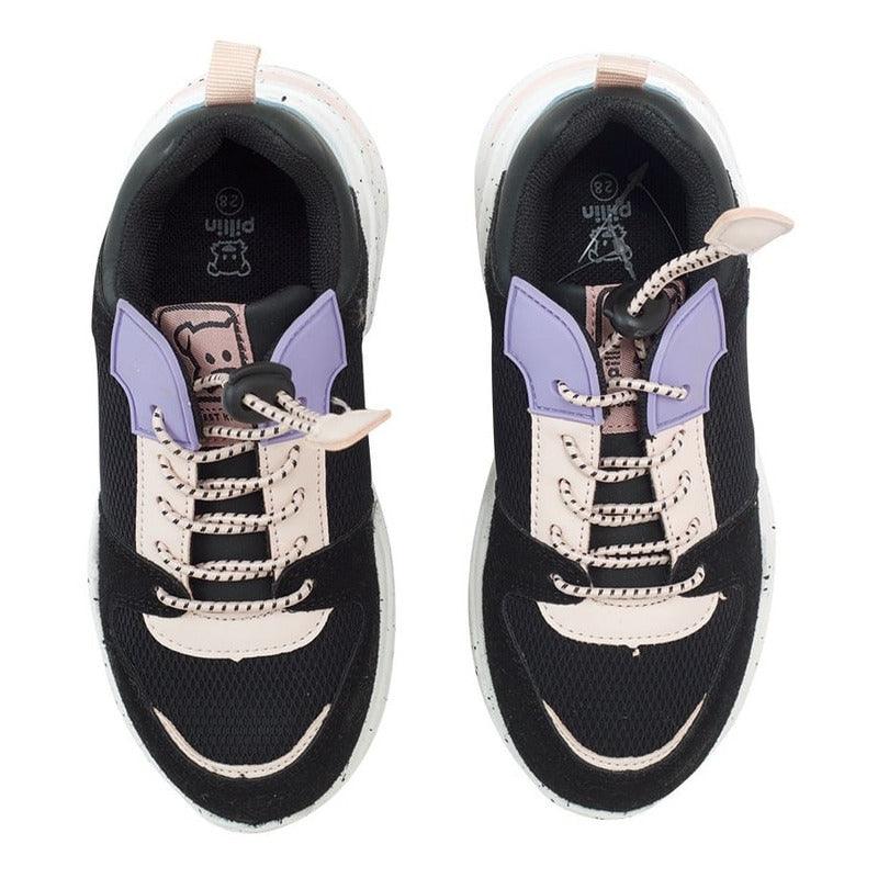 Zapatilla Urbana De Niña Cordones Elástico - Louicid
