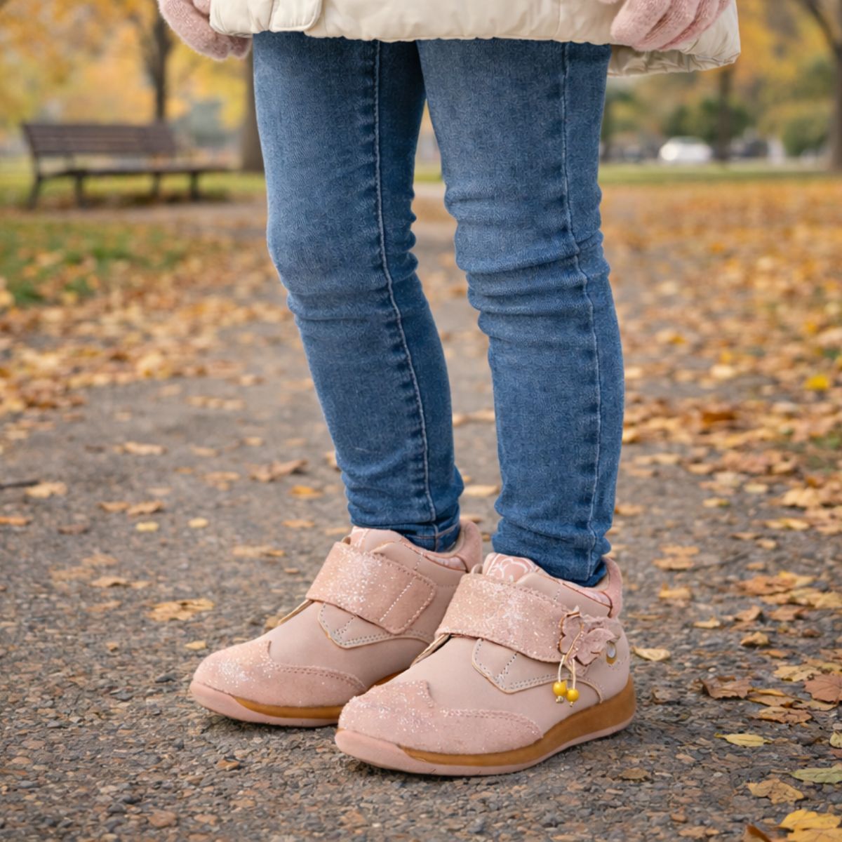 Zapato Bebé Niña Mariposa Rosado - Louicid