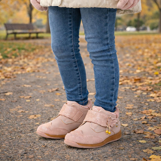 Zapato Bebé Niña Mariposa Rosado - Louicid