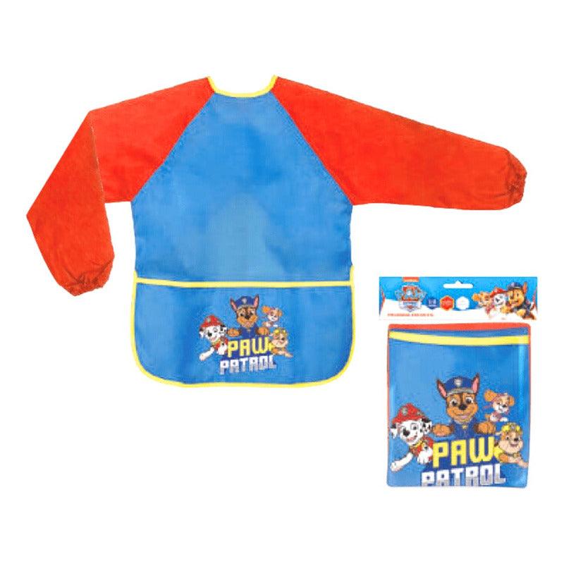 Babero Con Marga Larga Paw Patrol Infantil Para Las Comidas - Louicid