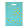 Set 10 Bolsas Metalizadas Con Estrellas Doradas Fiesta Cumpleaños - Louicid