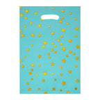 Set 10 Bolsas Metalizadas Con Estrellas Doradas Fiesta Cumpleaños - Louicid
