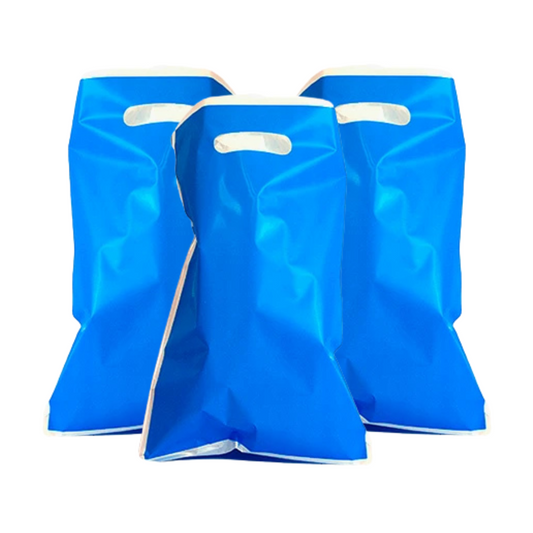 Bolsa para dulces color azul de 10 unidades para cumpleaños y celebraciones.