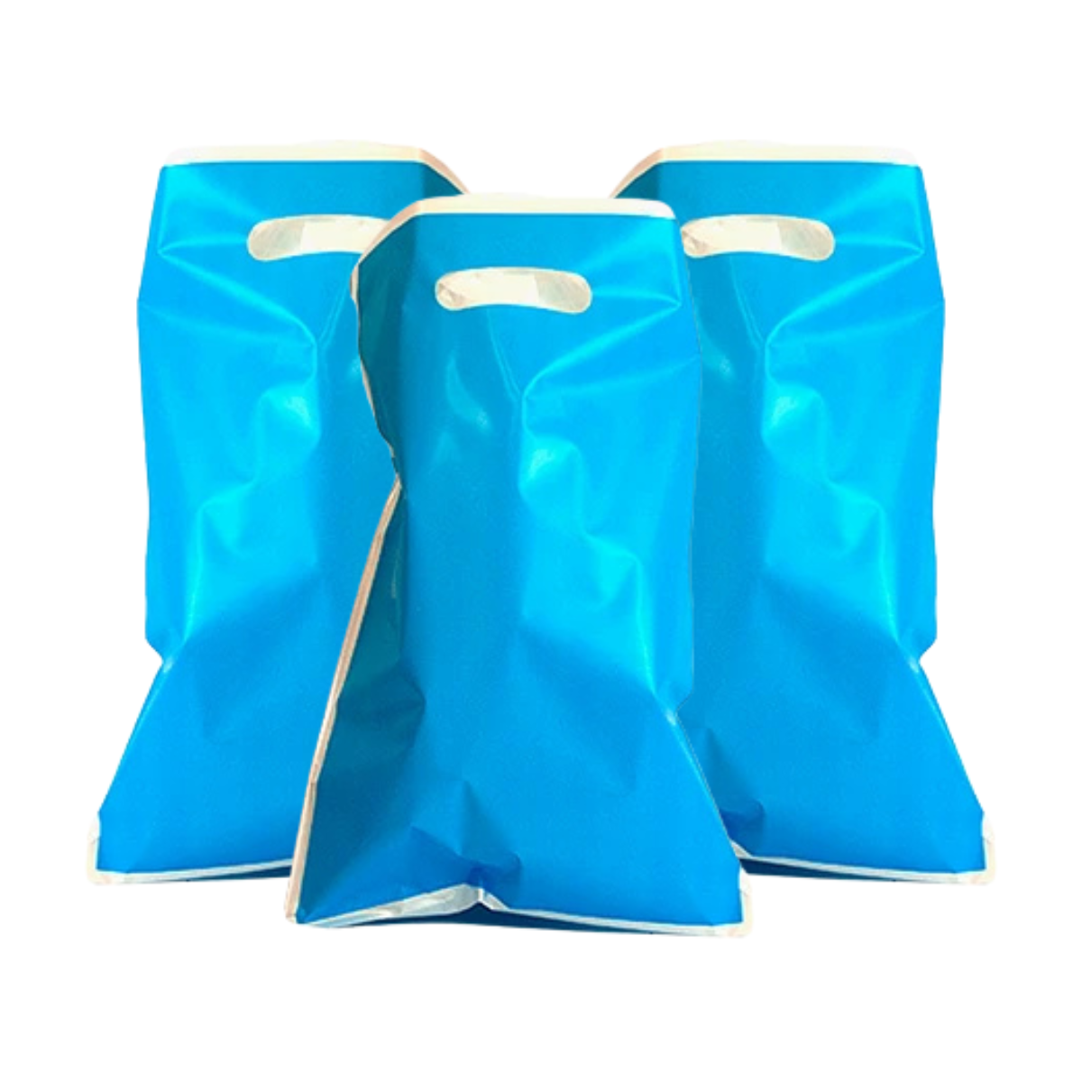 Bolsa para dulces color celeste de 10 unidades para cumpleaños y celebraciones.