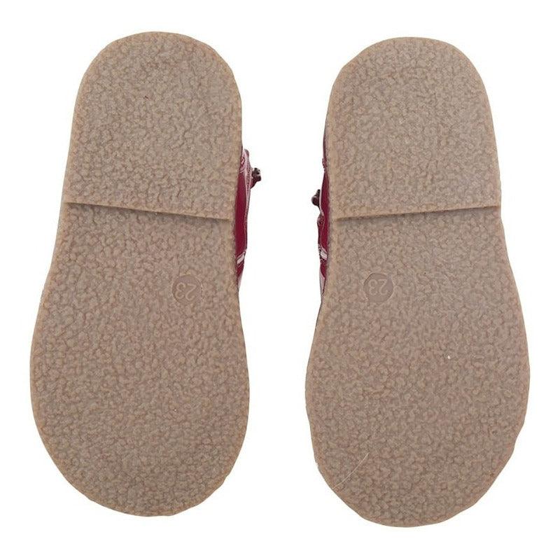 Bototo De Bebé Niña Pompón Burdeo - Louicid