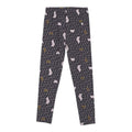 Calza De Niña Gris Oscuro Estampado Geométrico - Louicid