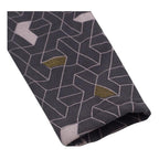 Calza De Niña Gris Oscuro Estampado Geométrico - Louicid