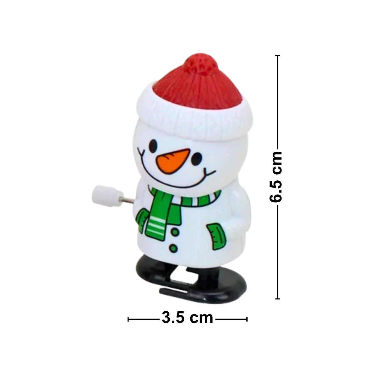 Caminante Navideño Muñeco de nieve con Manivela - Louicid
