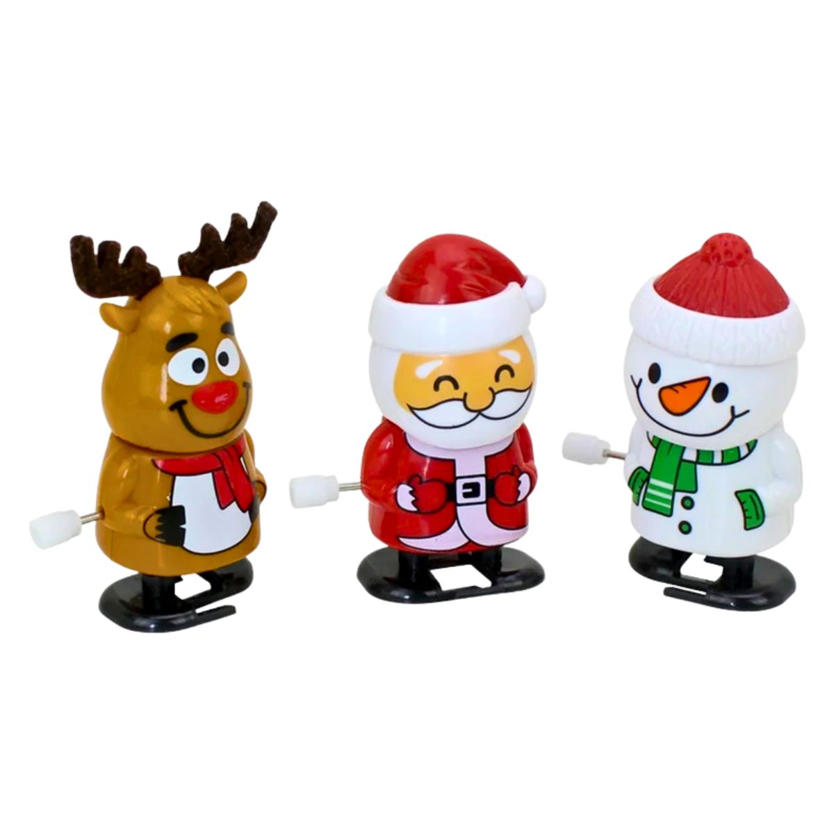 Caminantes Navideños con Manivela 3 Personajes - Louicid