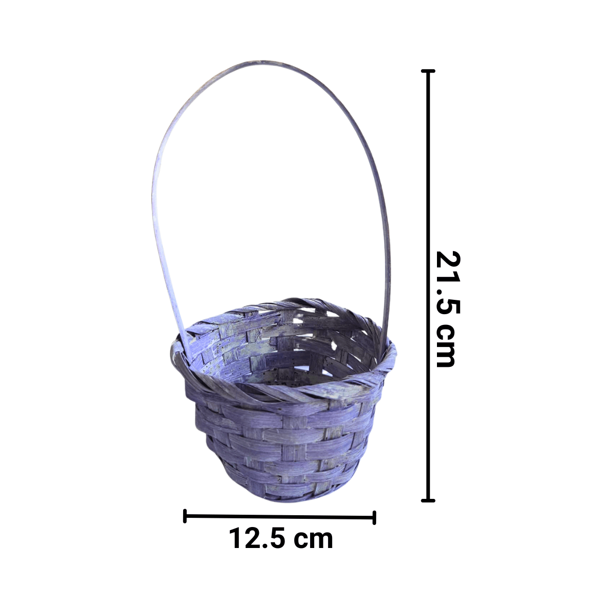 Canasto De Bambú Pequeño 21.5x8.5cm Para Pascua Resurrección - Louicid