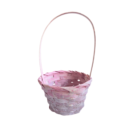 Canasto De Bambú Pequeño 21.5x8.5cm Para Pascua Resurrección - Louicid