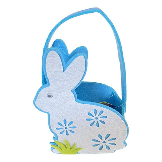 Canasto De Tela Conejo De Pascua 16cm Para Huevos - Louicid