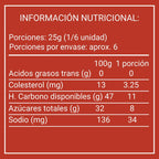 Vista trasera del empaque con tabla nutricional completa, ideal para consumidores que cuidan su alimentación - Louicid
